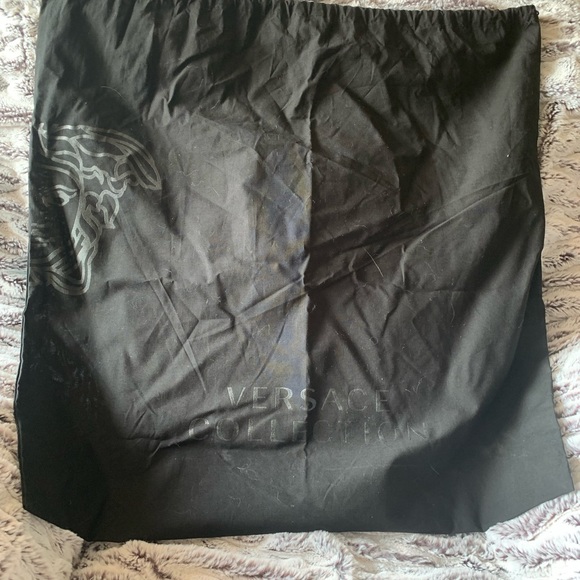 Versace Collection Light Blue Leather Tote Bag - Picture 14 of 15